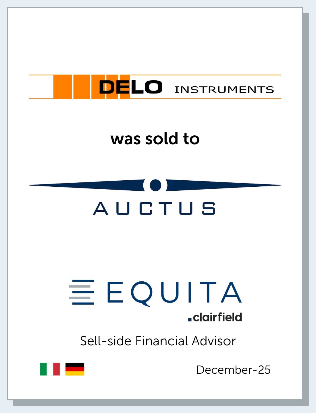 2025 12 Tombstone DeloInstruments Auctus